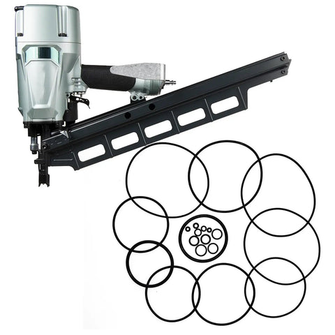 Framing Nailer O Ring Repair Kit For NR83A NR83A2 NR83A2S And 9021NS Pneumatic Nailer Full Seal Replacement Set with O-rings shown