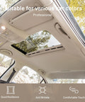 Babnecl suede auto headliner fabric, light gray microfiber velvet with foam backing; 96 in by 60 in for car roof.