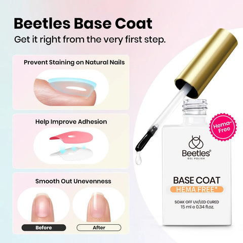 HEMA Free Gel Polish Set With Base Coat And Top Coat For Sensitive Nails White Gel Nail Polish 15ml bottle with applicator