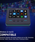 Macro Keypad For Streaming Deck With 18 Pro Grade Programmable Keys Visual LCD Pad And USB Soundboard For OBS YouTube Live Streaming