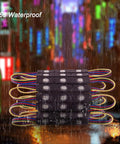 Waterproof Window Lights for Storefront Advertising RGB LED Modules with Remote Control 12V 5050 20Ft Run Two Pack