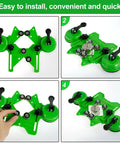 Installation steps of Adjustable Diamond Hole Saw Kit with suction cup base and drill guide for precision cutting