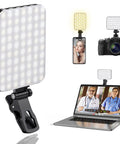 60 LED Portable Selfie Light With Clip On And Tripod Adapter Rechargeable 2200mAh High CRI 97 Plus Three Lit Modes on various devices