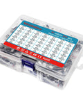 Dope 810-Piece Electrolytic Capacitor Kit With 42 Values 10V To 100V Ranges From 0.1uF To 2200uF DIY Inline Aluminum Capacitors Set