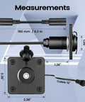 Waterproof DC Pass Through Kit For Starlink Mini Aluminum Bulkhead Connector Panel Mount DC Female To Female Cable Adapter