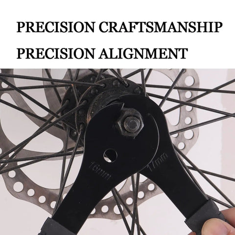 2mm Thick Low Profile Bike Cone Wrench Set For Tapered Hubs Four Piece Pro Shop Grade Carbon Steel Spanners in use