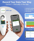 Peak Flow Meter For Home Lung Health, Easy To Use PEF And FEV1 Monitor For Adults And Kids 4 Plus, Pre Calibrated Sensor, No Setup Needed, Real Time Breath Health Tracking, handheld device with app