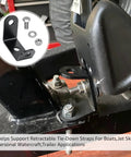 Heavy Duty Strap Mounting Bracket Kit 1 Pair For G2 Retractable Transom Straps Three Sided Mounting Hardware For Boat Trailers