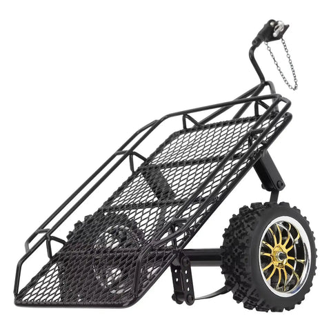 Heavy Duty 1/10 Scale RC Car Chassis Frame For SCX10 Series And TRX-4 4WD Crawler D90 metal trailer frame, side view