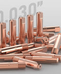 Super Hot MIG Welding Contact Tips 11-30 Size For.030 Wire, Premium 25 Pack of copper tips for 0.030 wire, compatible with welding guns.