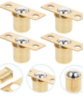 Pure Copper Door Ball Catch 16.5mm Pack Of 10 For Cabinets And Closets, showing four copper ball catches with close-up detail