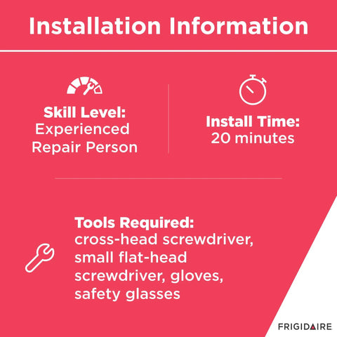Installation details for Detergent And Rinse Aid Dispenser For Dishwashers Gray Replacement Part, showing required tools and time.