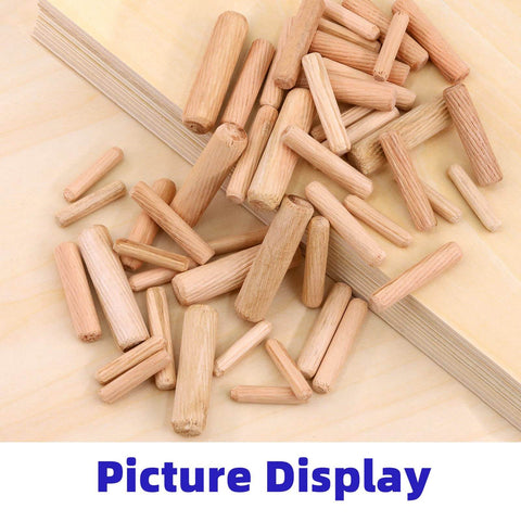 Premium Wood Dowel Pins Set 508 Pieces One Quarter Inch One Five Sixteenth Inch One Three Eighth Inch One Half Inch