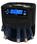 Smart S545 Pro Coin Counter Sorter and Wrapper with 48 black wrappers, clear hopper, user-friendly controls, counting 300 coins per minute