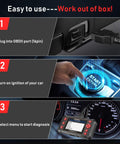 Steps to use OBD2 Car Scanner NT604 Elite Easy To Use Out Of The Box ABS SRS And Transmission Diagnostic Tool