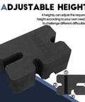 Bench Press Block For Safe, No Nonsense Training On Flat And Incline Sets, Adjustable 2-5 Board Kit To Lock In Weight And Protect Shoulders, US Patented Design For Better Reps And Form