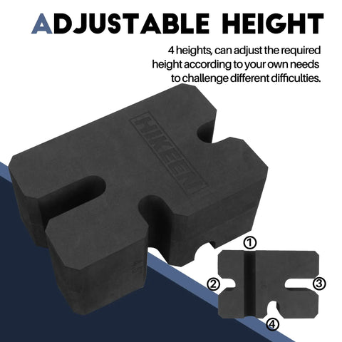 Bench Press Block For Safe, No Nonsense Training On Flat And Incline Sets, Adjustable 2-5 Board Kit To Lock In Weight And Protect Shoulders, US Patented Design For Better Reps And Form
