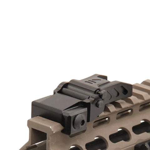 Super Slim Flip Up Front Sight Black For AR Style Rifles mounted on Picatinny rail