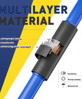 Close-up of 220Pcs Heat Shrink Tubing Kit With 3 To 1 Adhesive Lined Tubes showing insulation layers and adhesive seal