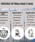 Boat Slam Latch Kit With Two Inch Lift Handle Deck Hatch Marine Grade Stainless Steel Zinc Alloy Flush Latches