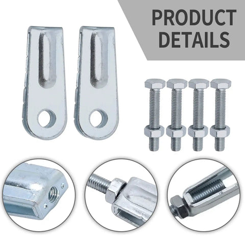 Heavy Duty Wheel Chain Puller Adjuster Tensioner Kit For Yamaha Raptor 350 Warrior 350 featuring steel tension blocks and bolts.
