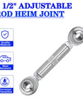Five And A Half Inch Adjustable Tensioning Rod Heim Joint For Alternator Beefy Heavy Duty Stainless Steel Build Drop In Ready Compatible With Small Block Chevy And Big Block Chevy 350 454 Engines Pro Grade Replacement, 5.5in stainless steel rod with heim joints