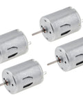 Four R280 DC Motor 6 To 24 Volt 19800 RPM High Speed Micro Motors for DIY toys, mini fans, and gadgets