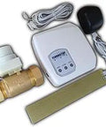 Water Heater Leak Detector Kit With Automatic Shut Off Visual And Audible Alarms No Fuss Easy Install Three Quarter Inch Compression