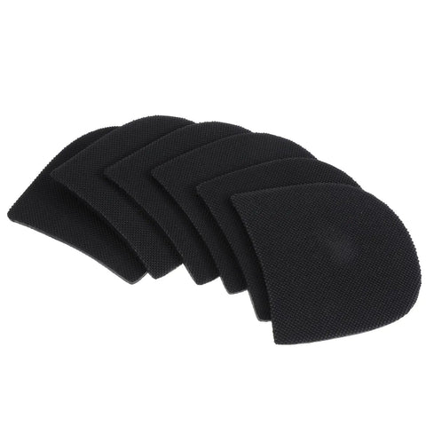 6 Pack Shoe Heel Repair Rubber Pads Replacement For Boots And Shoes Anti Slip Sole Protectors 4mm Thick Black Durable Heel Pads