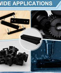 Two Pack HDPE Plastic Block Set 1 Inch By 3 Inch By 12 Inch Solid Polyethylene Blocks For Machining Prototyping DIY Projects