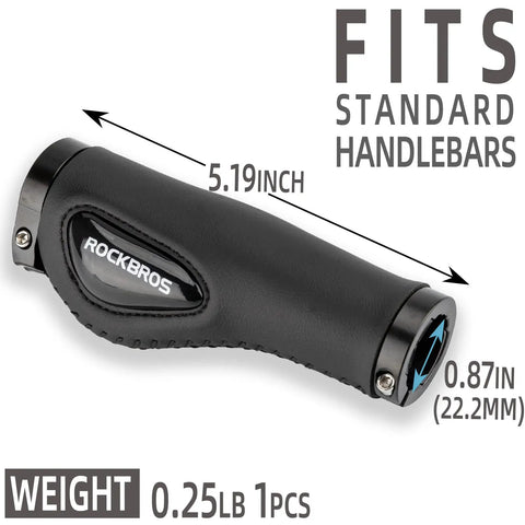 Ergonomic Bike Handle Grips With Palm Rest And Soft Gel Surface Dual Lock On Grips For Mountain MTB XC Electric Scooters Ultra Comfy