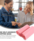 Pink Waterproof Self Sealing Mailing Bags Made From Sturdy PE Plastic Reusable Envelopes For Packing And Shipping Your Go To Bags