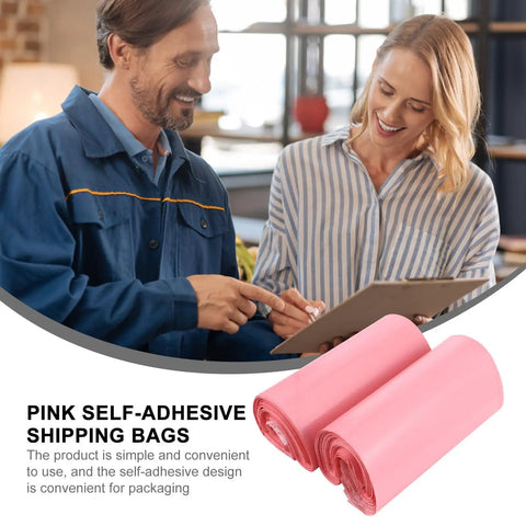 Pink Waterproof Self Sealing Mailing Bags Made From Sturdy PE Plastic Reusable Envelopes For Packing And Shipping Your Go To Bags