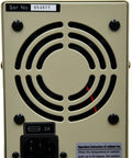 Back view of Beefy Lab Grade Variable DC Power Supply 0 To 18 Volts And 0 To 3 Amps with fan and power input details