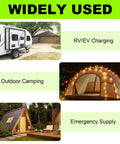Heavy Duty Nema L14-30P To 14-50R RV Generator Adapter With 30 Amp Locking Plugs Plug And Go EV Power Converter used for RV charging.