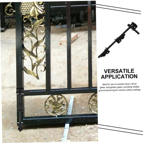 Rock Solid Heavy Duty Cane Bolt Drop Rod For Gates And Fences Sturdy Ground Safety Latch With All Hardware For Outdoor Security And No Sweat Setup Today
