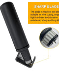 Round Cable Stripper Tool With Adjustable Cutting Depth And 90 Degree Blade, highlighting sharp tool steel blade.