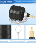 2 Pack Rubber Test Ball Pipe Plug For Sewer Drain And Bathroom Leak Detection 1.75 Inch Non Inflated Expands To 2.25 Inch At 40 PSI