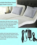 Premium Fesasn 29V2A Electric Power Adapter For Extend Ergo Sealy Ease Serta Adjustable Bed Frame with compatible power cord kit.