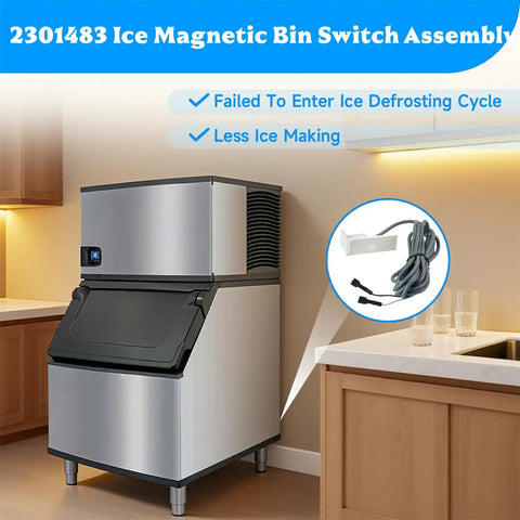 Magnetic Ice Bin Power Switch Assembly 2301483 Replacement For Manitowoc Ice Machines Plug And Play No Fuss Install With Durable High Quality Magnetic Components For Reliable Long Lasting Performance. ice machine switch assembly with cable and magnetic sensor