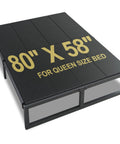 Heavy Duty Queen Bunkie Board Featuring Top Notch High Density Polymer Support With Dead Nuts Secure Straps For A Zero Fuss Low Profile Mattress Foundation That Delivers Rock Solid Stability Every Time, 80" x 58" size.