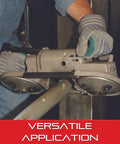 Worker using Beefy Bi Metal Portaband Saw Blade For Metalworking Shops And DIY Projects, Heavy Duty Performance For Fast, Clean Cuts