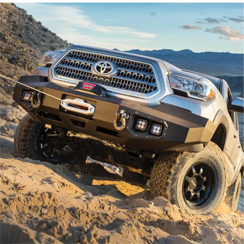 Truck with Wireless Remote Winch Control System For Trucks And SUVs With Transmitter And Receiver, Easy Safe Operation Up To 50 Feet.
