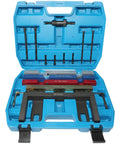 BMW Timing Vanos Camshaft Locking Tool Kit For N51 N52 N53 N54 N55 S55 Engines with case open showing tools inside.