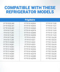 Compatible refrigerator models list for Refrigerator Door Handle Set Of 2 Replacement For 5304506471 Black Gloss Finish Durable Kit