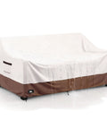 3-Seater Outdoor Sofa Cover Waterproof Heavy Duty Patio Furniture Cover All Weather Protection for Beige and Brown Outdoor Couch