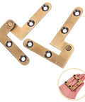 Hidden Bronze Door Pivot Hinges 2 Pack for Interior Doors and Secret Bookcase Hardware, Concealed Horizontal Lateral Pivot