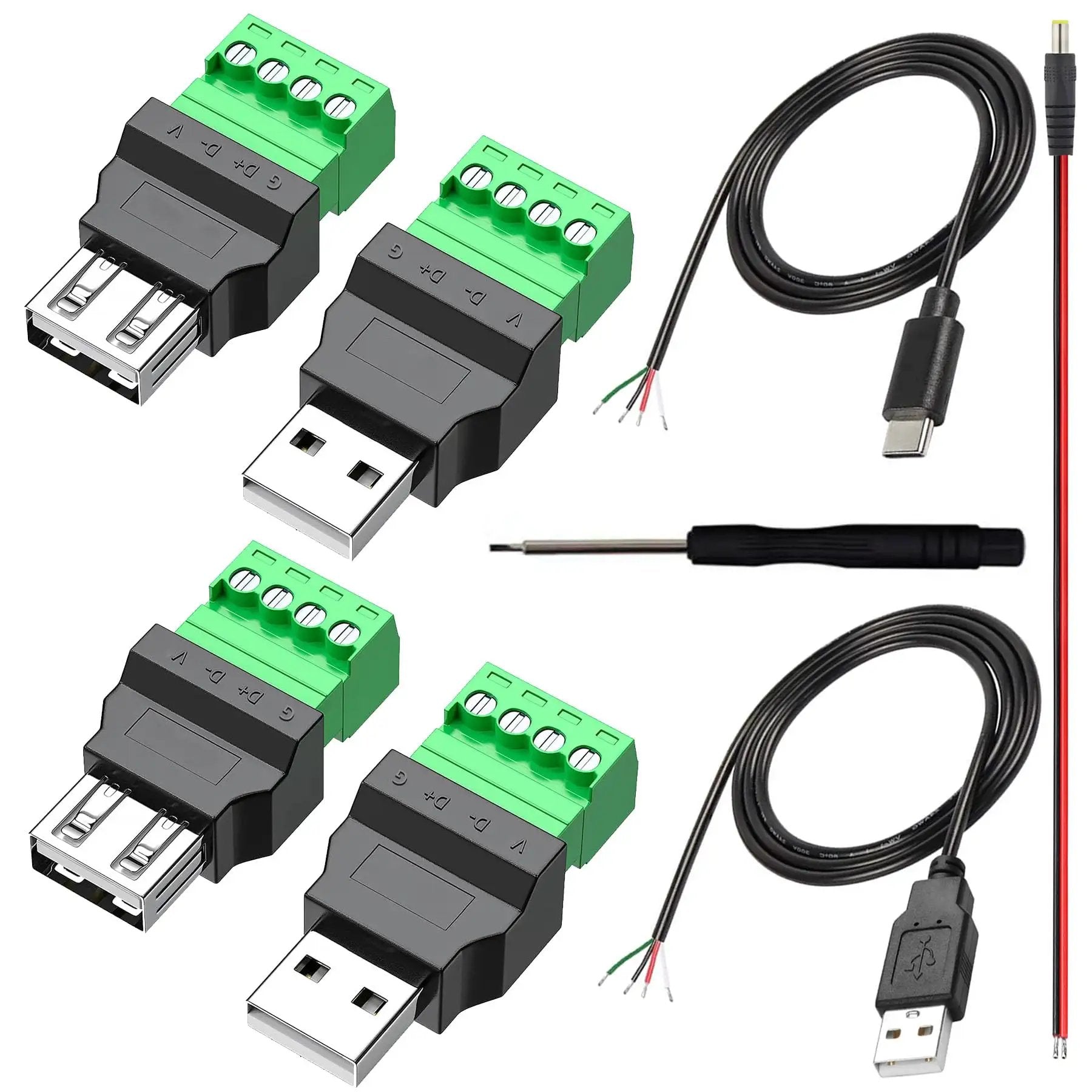 Usb 2.4 Adapter USB 2.0 Type A To 4 Pin Adapter Pack