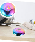 Stainless Steel Foil Hand Guard For Fencing Lightweight Wear Resistant Shield with bright colors on a wooden surface