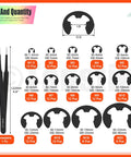 260-piece set of internal-tooth star lock washers and retaining rings with tweezers; assorted sizes for machinery.